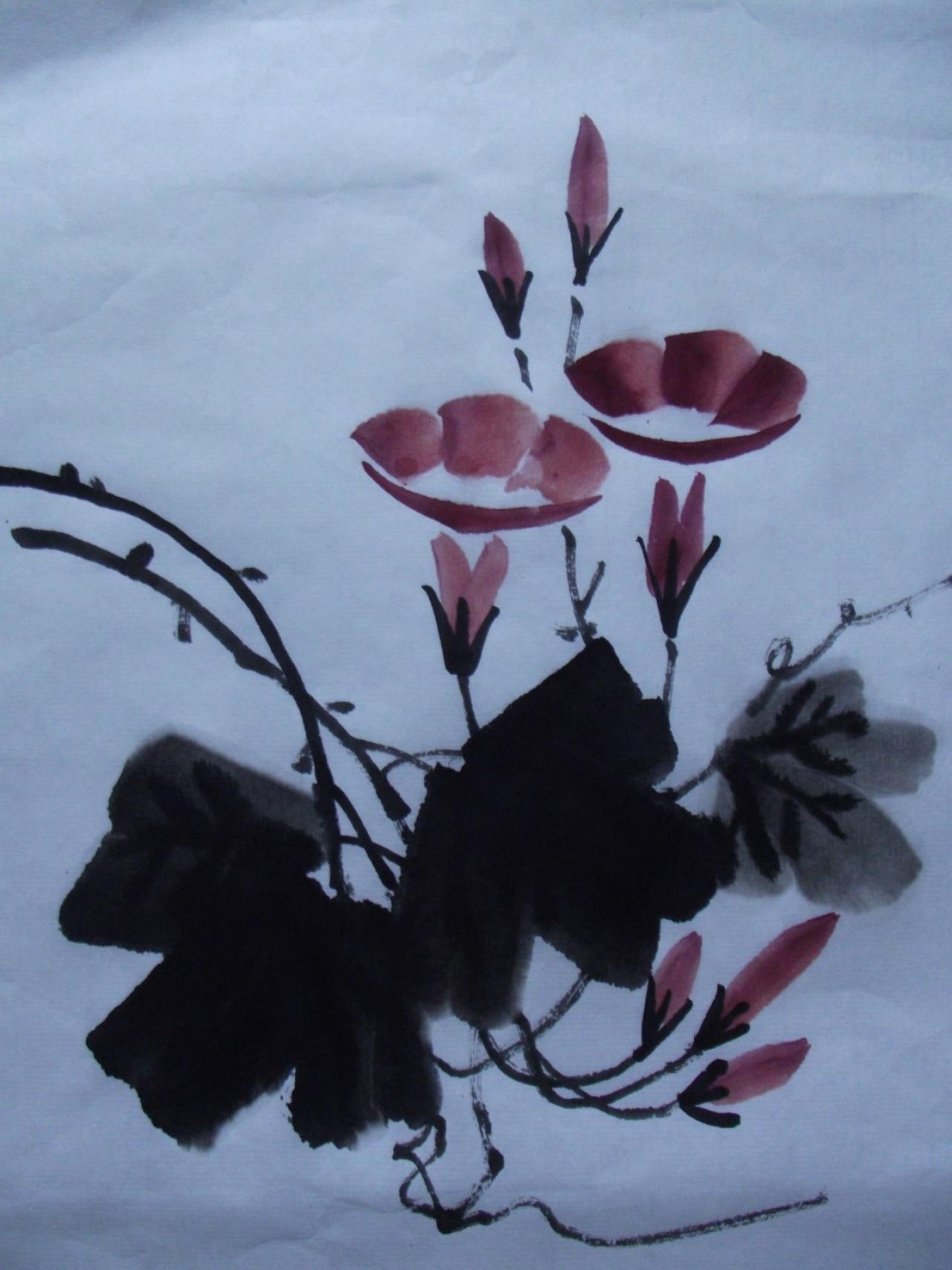 第四步，画藤蔓