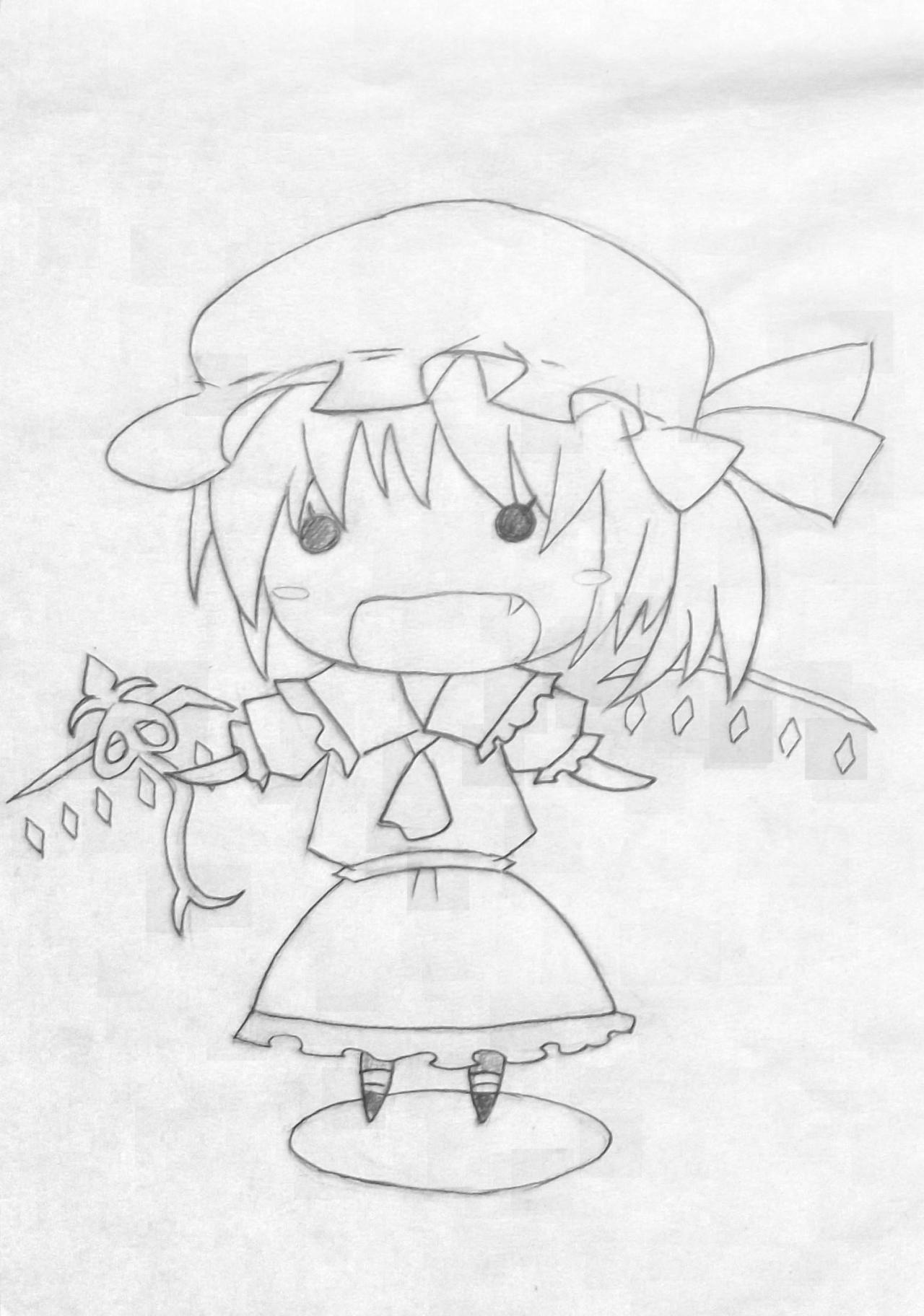 第三步,详细刻画动漫人物的各部分的形态特征