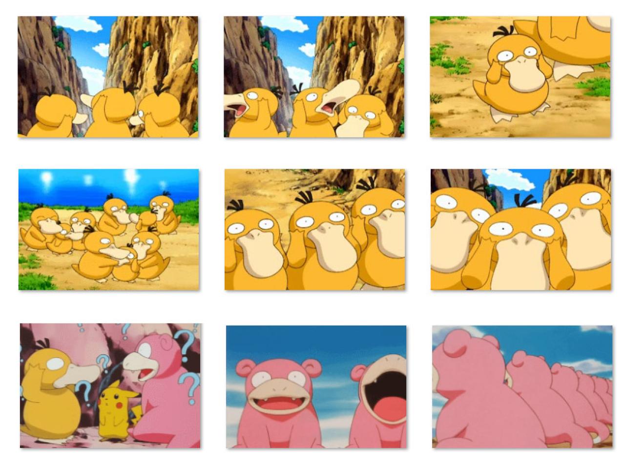 可达鸭和呆呆兽呆萌动态表情 预览图