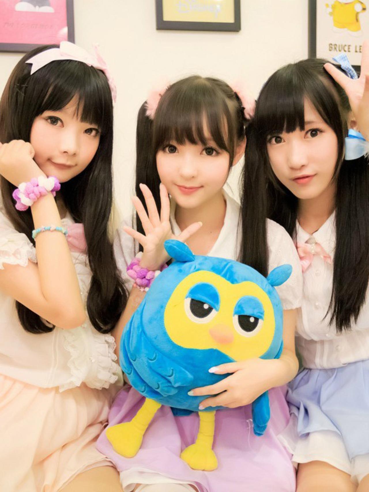 十四娘、岚咧和露露正面照局部