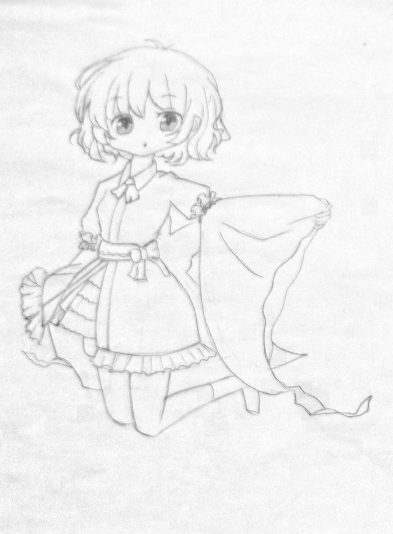 第三步,详细刻画动漫人物的结构特征