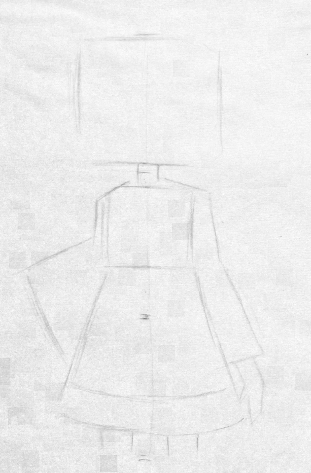 第一步,确定动漫人物的大体比例关系