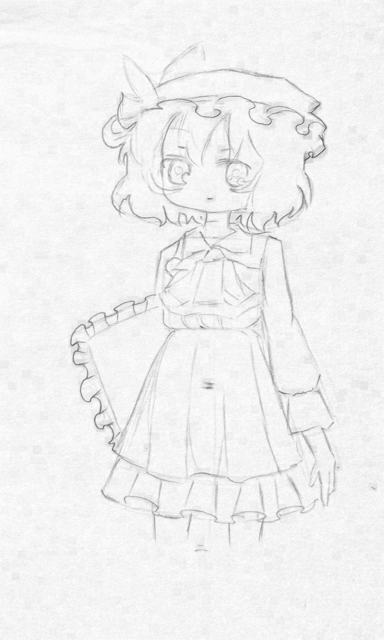 第二步,确定人物各部分的比例关系