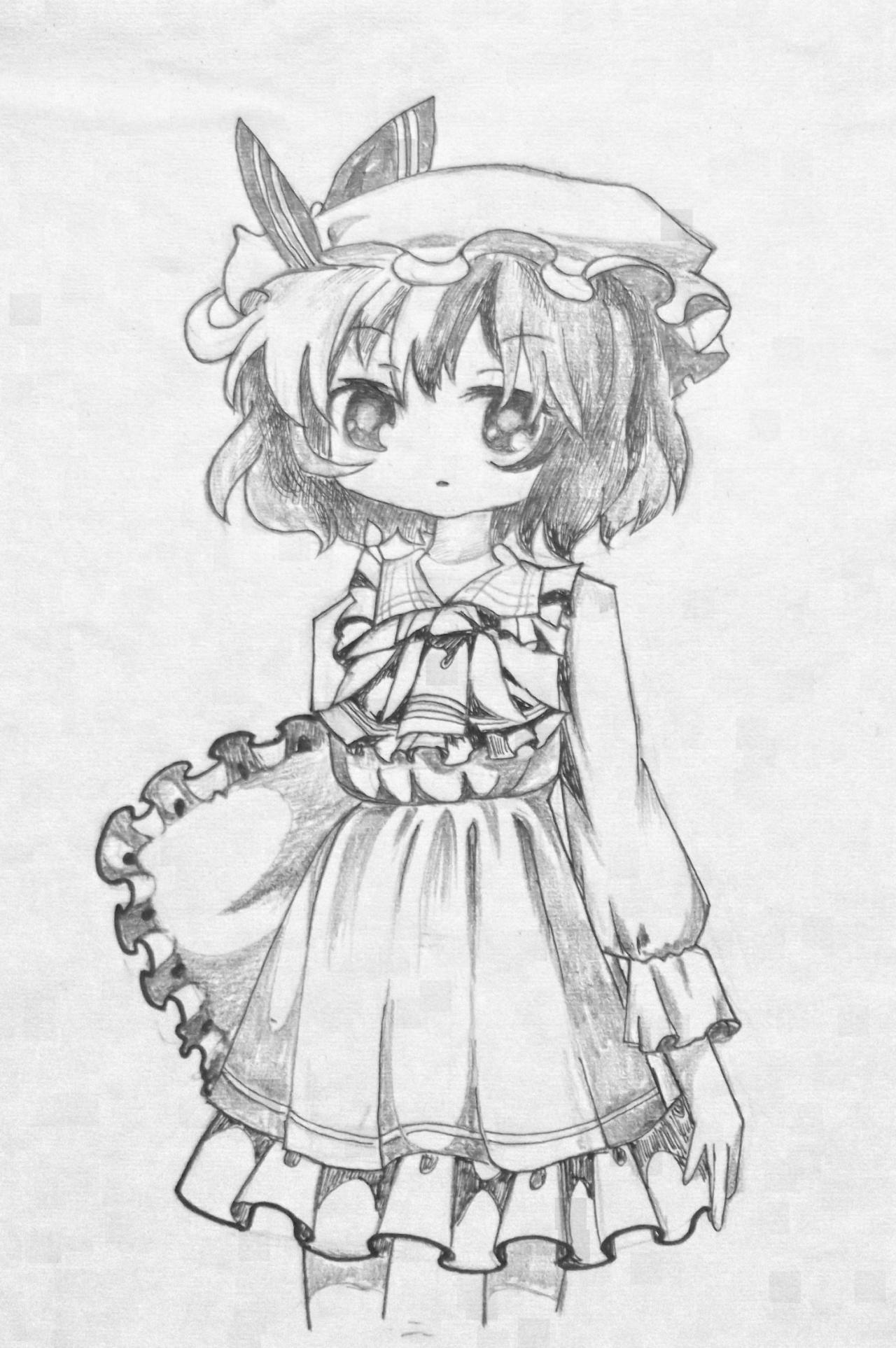 第四步,勾墨线,并表现立体感