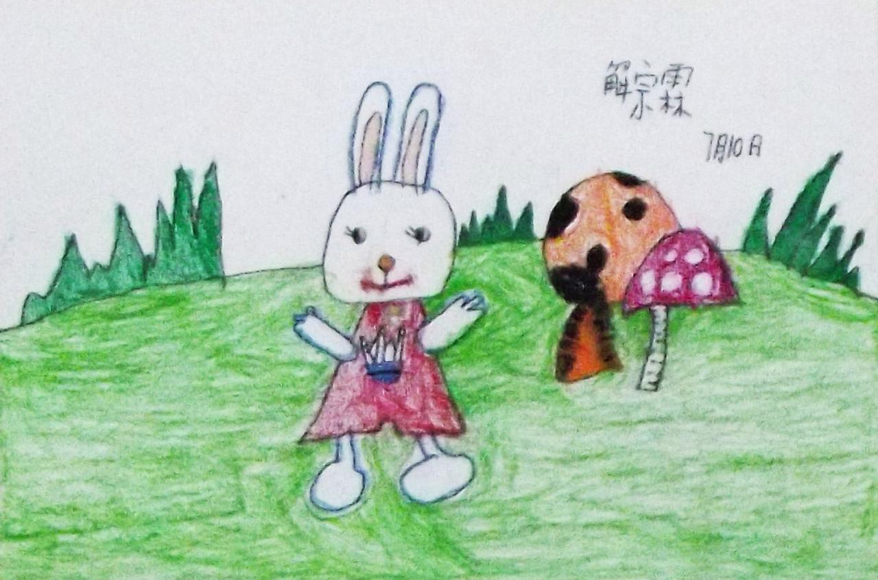 大白兔 7月10日 解宗霖画