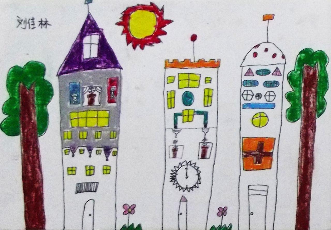 城堡 刘佳林画
