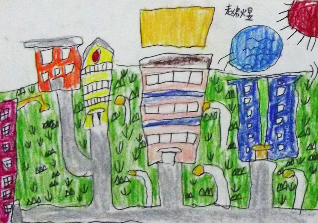 电厂小区 赵启煜画