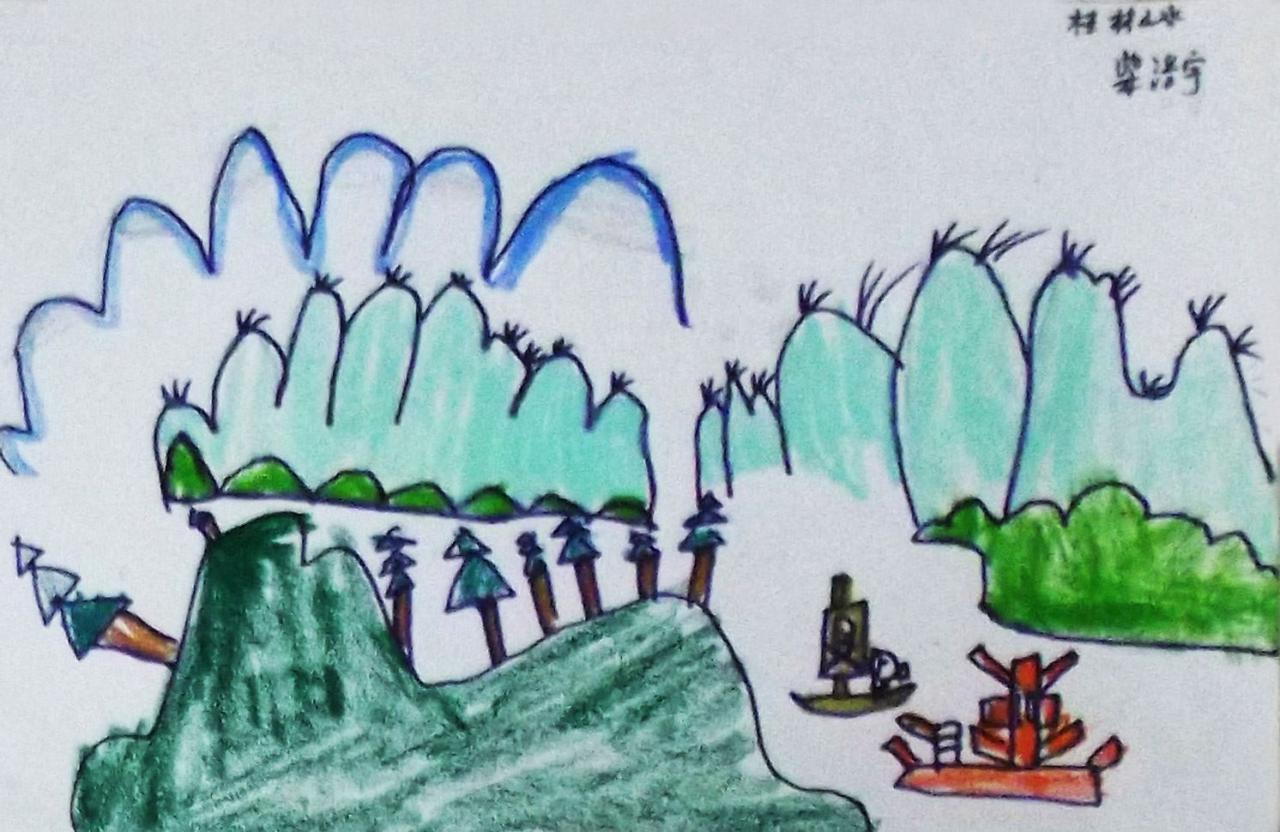 桂林山水 柴浩宇画