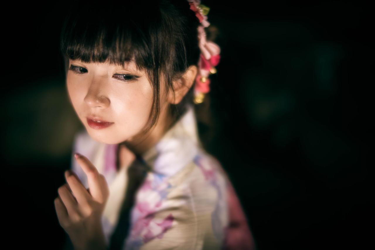 雪雪的脸部特写