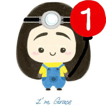 Grace姐姐和小黄人合体强迫症头像