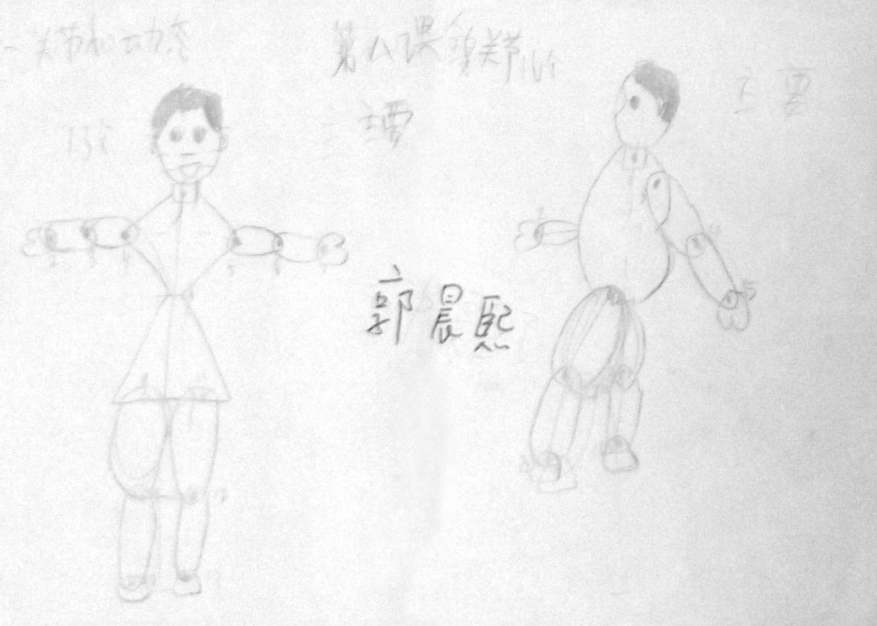 人物关节 郭晨熙画