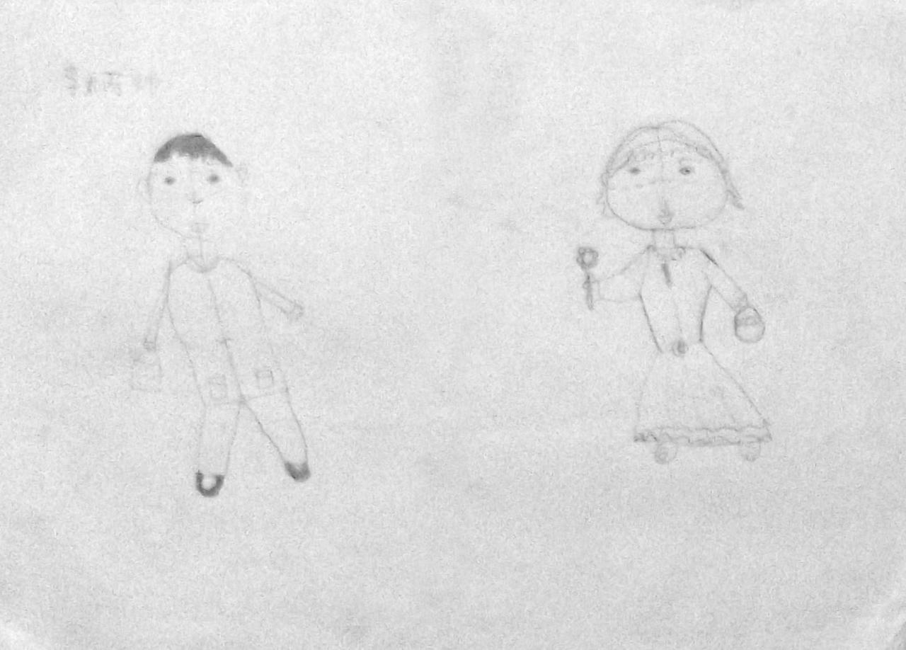 人物正面像 李柄帅画