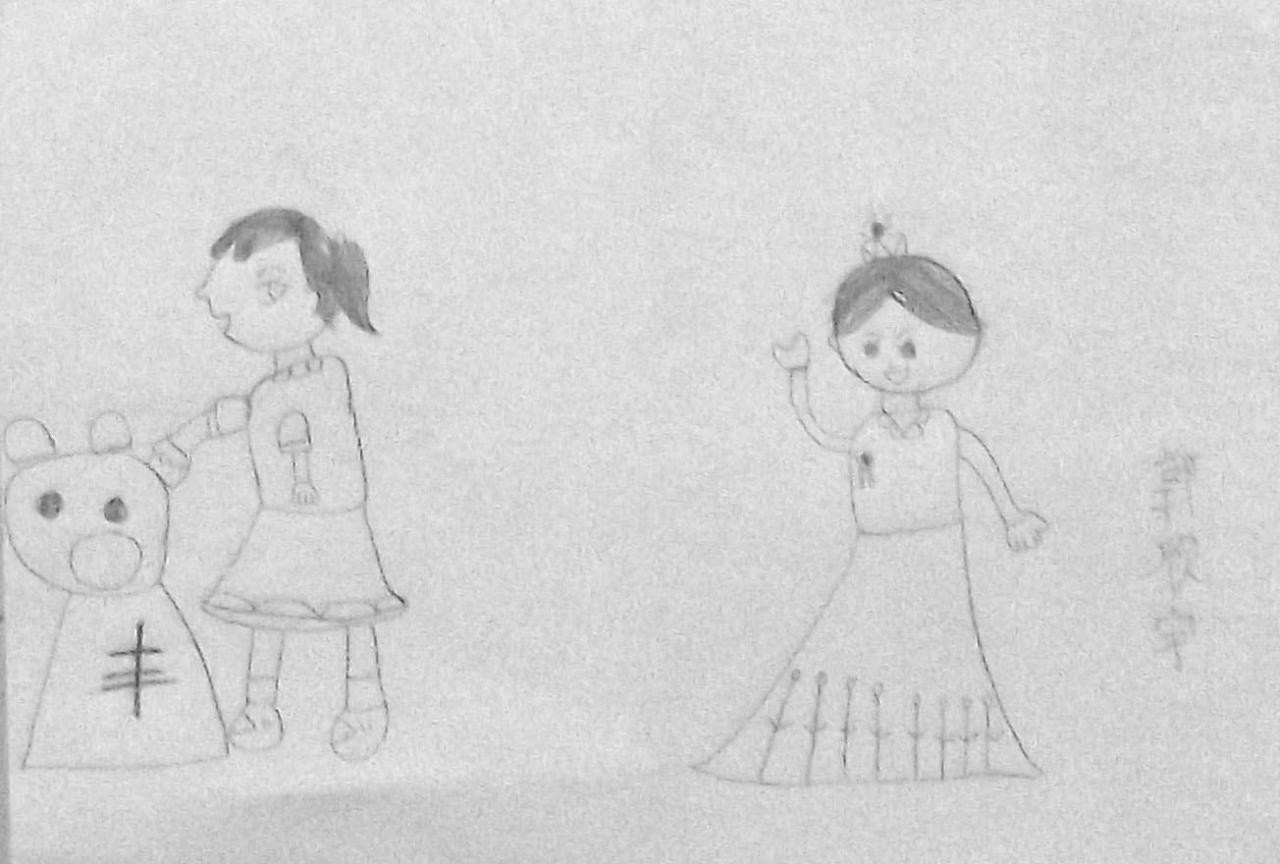 人物动态全身像 郭欣宇画