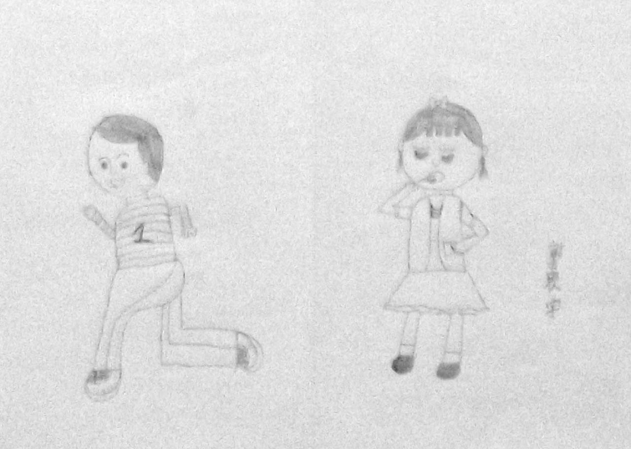 人物动态全身像 郭晨宇画