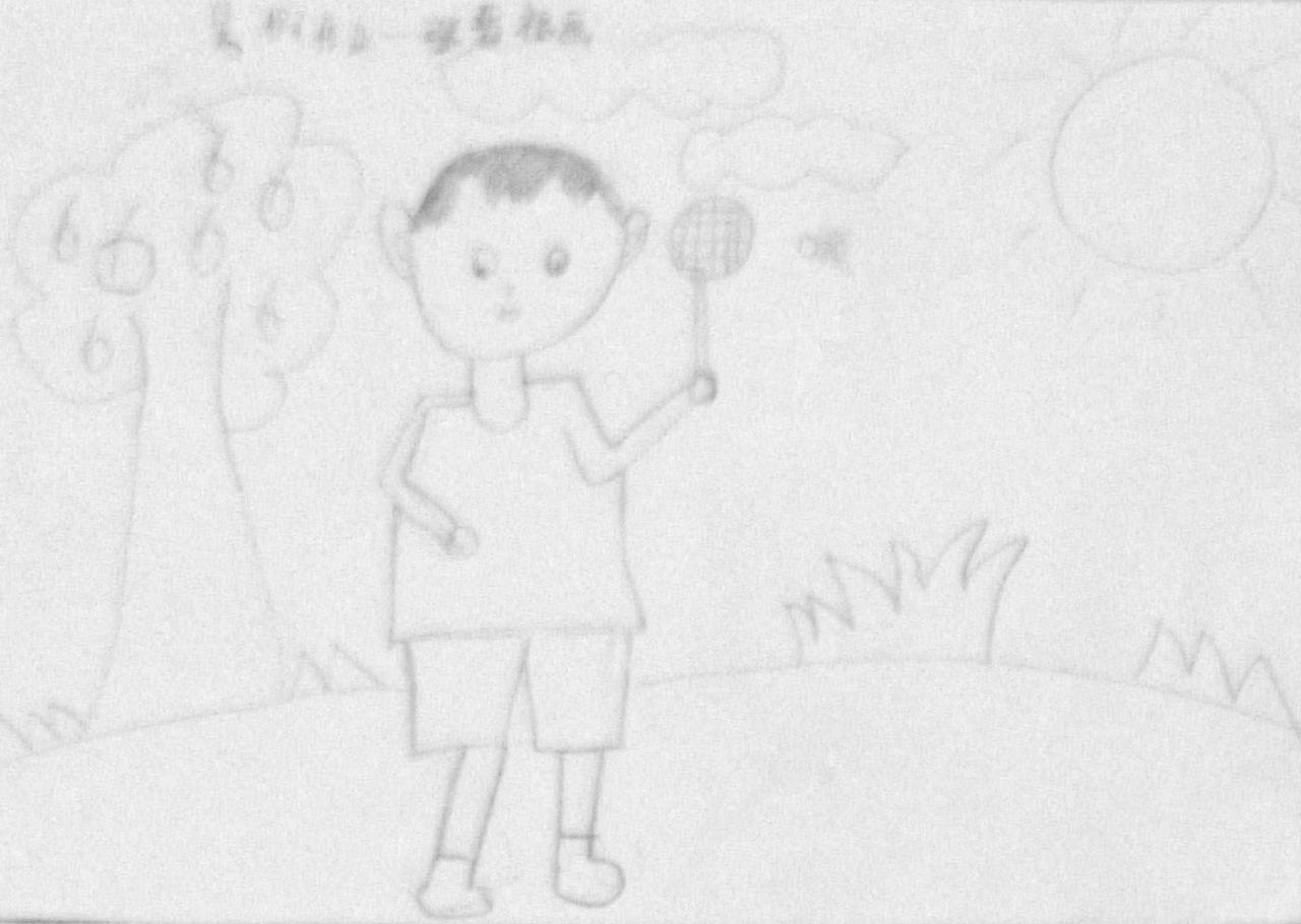 吹泡泡 张晋福画