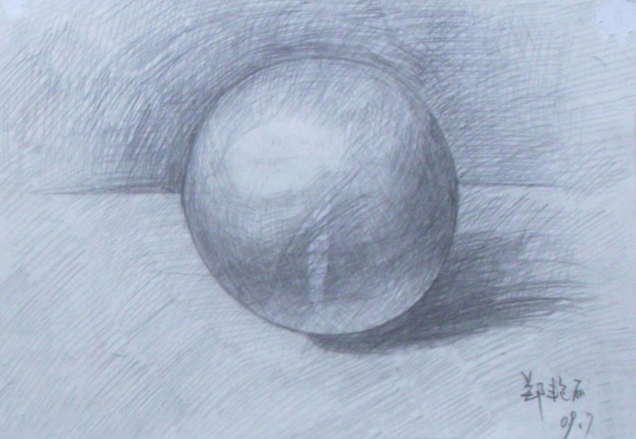 球体 郑艳丽画 2009年7月