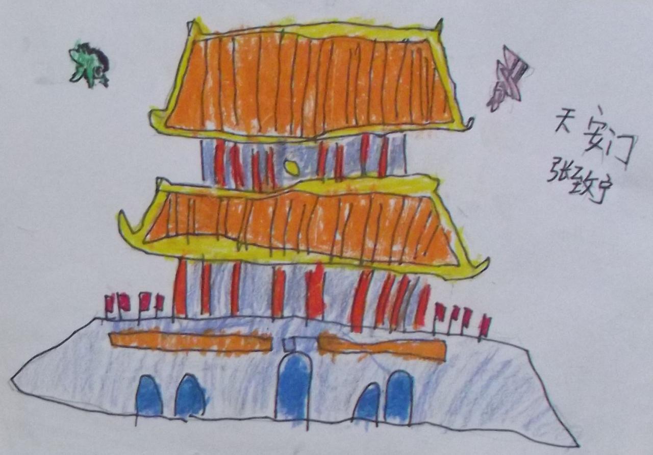 天安门 张致宁画