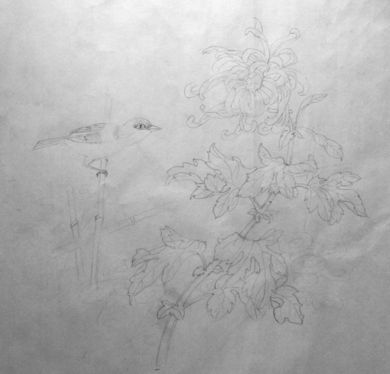 第一步，勾铅笔稿