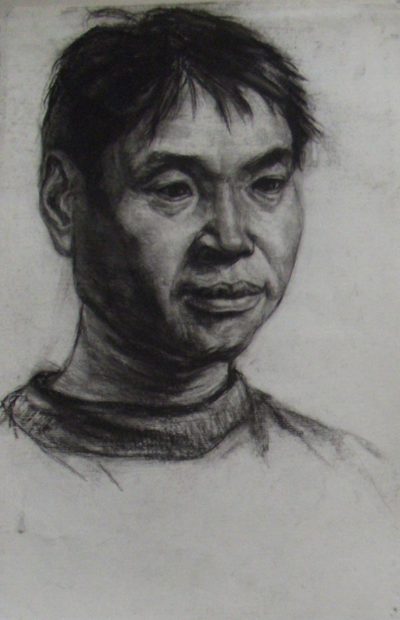 中年男子头像 彭老师画