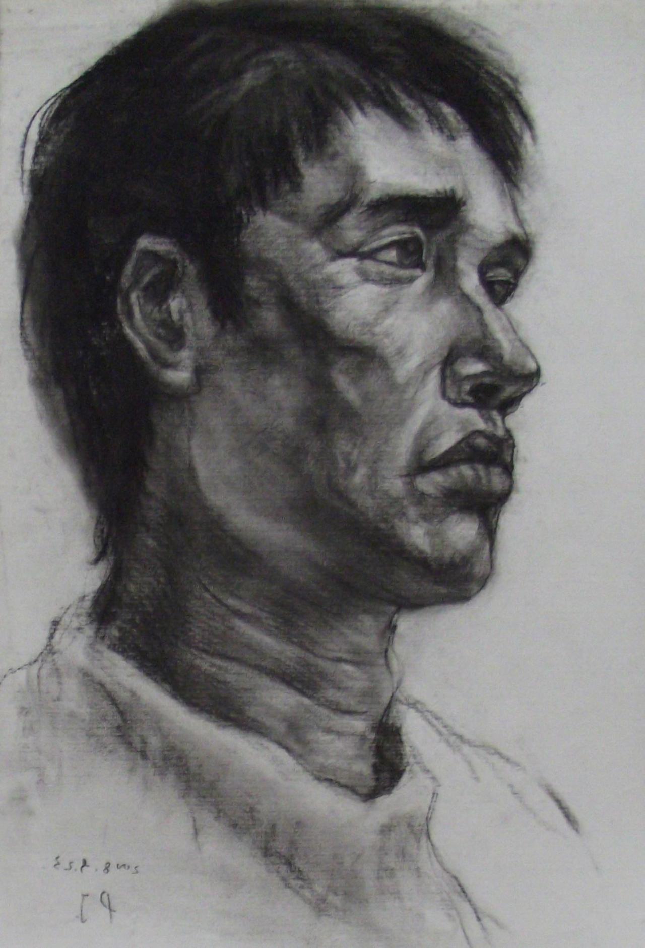 中年男子头像 彭老师画