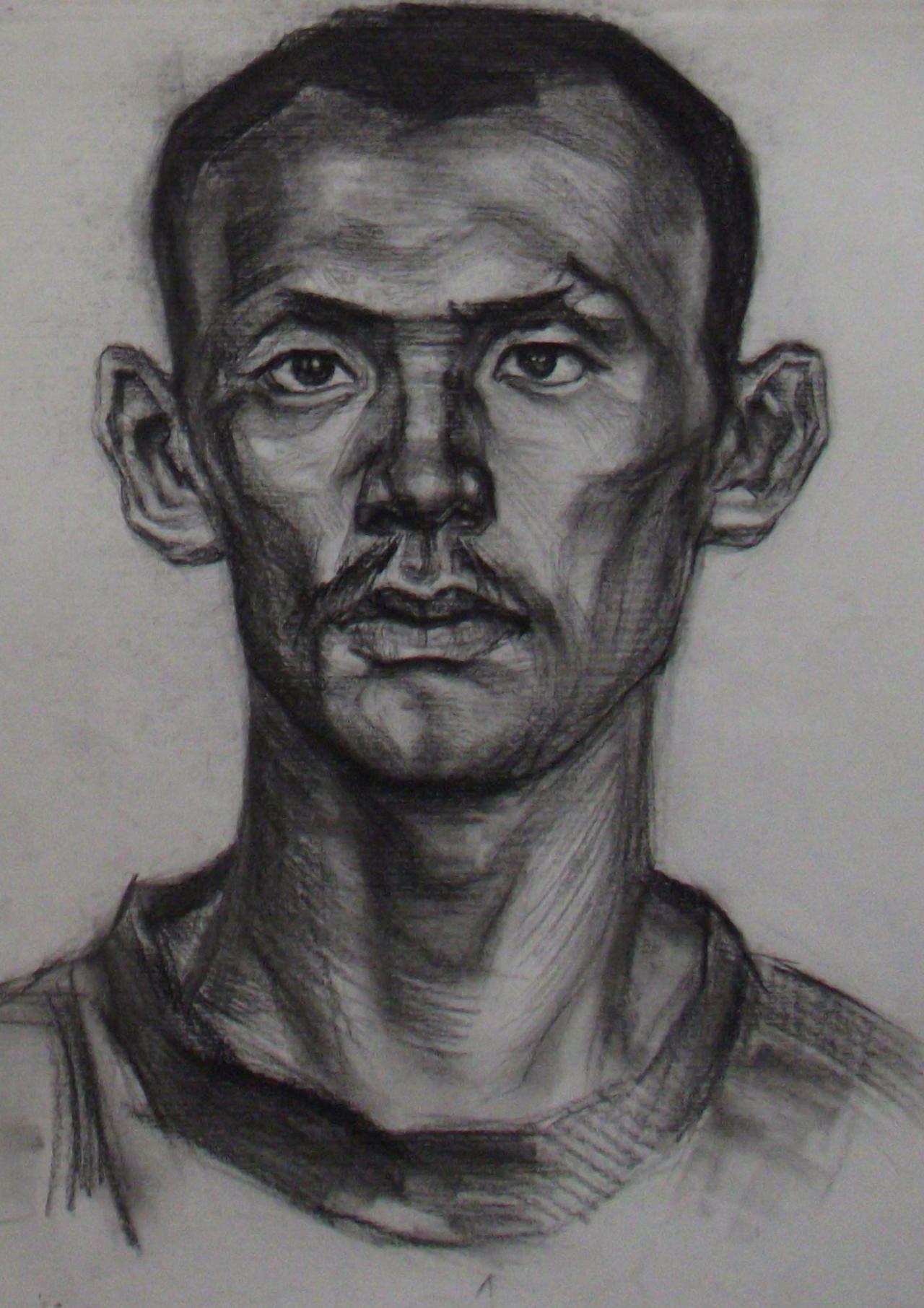 中年男子头像 彭老师画