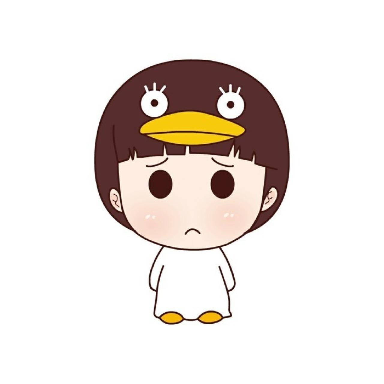 姐姐企鹅装呆萌头像