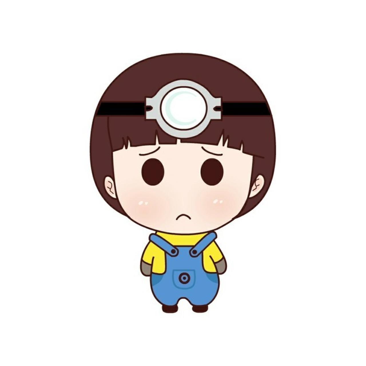 姐姐小黄人装呆萌头像