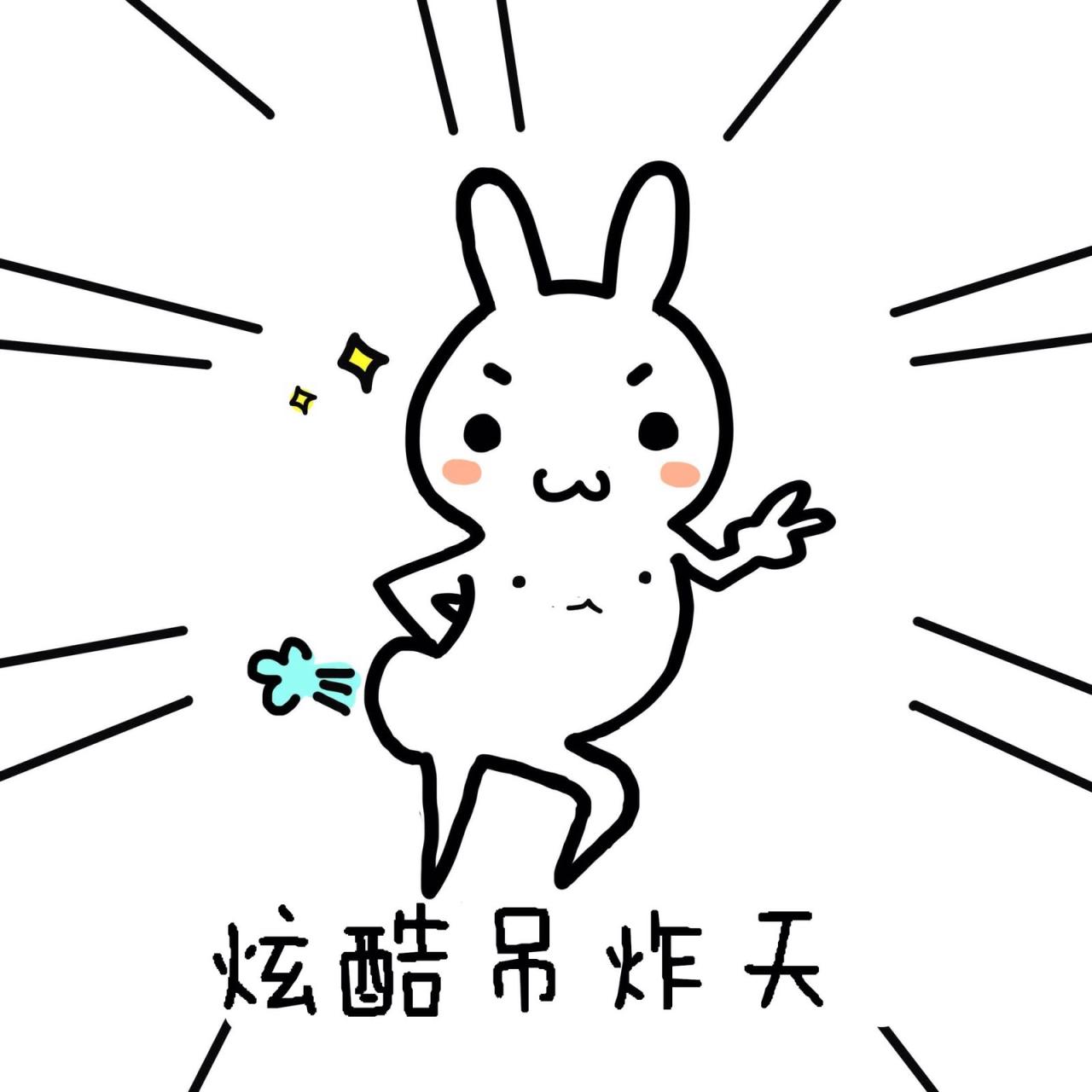 逗比兔：炫酷吊炸天 表情