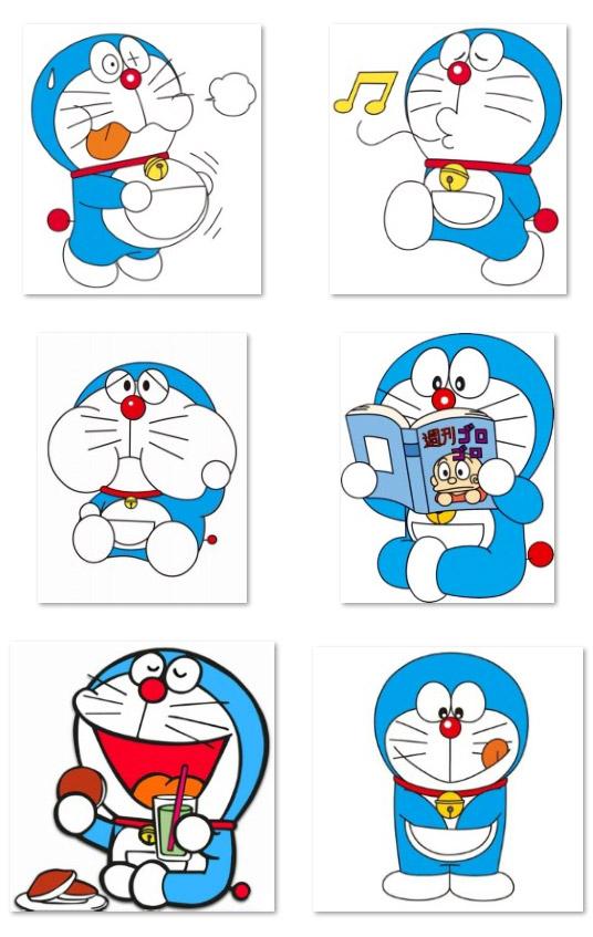 哆啦A梦大尺寸日常萌态头像 预览图