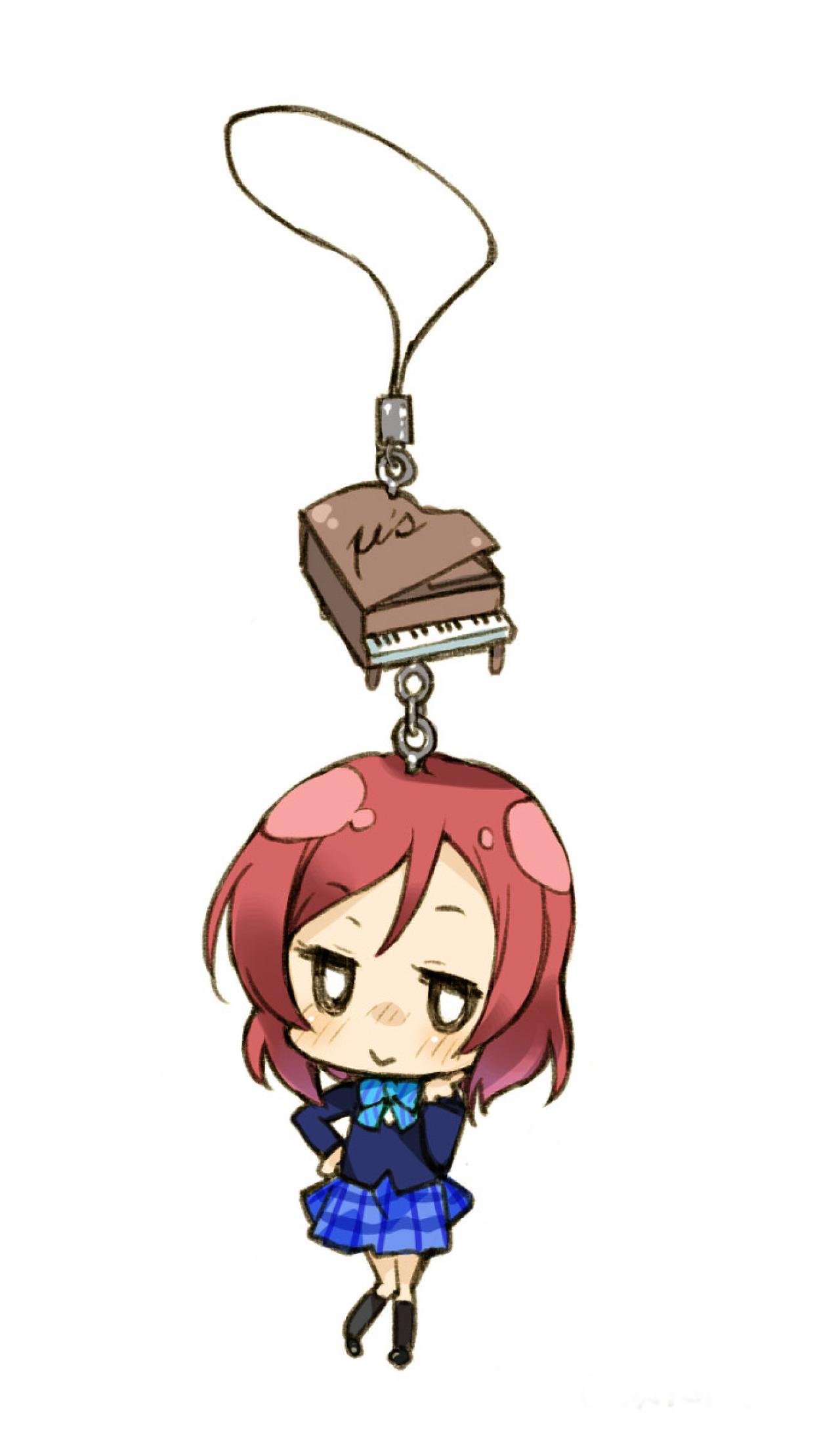 西木野真姬、钢琴手机链设计图