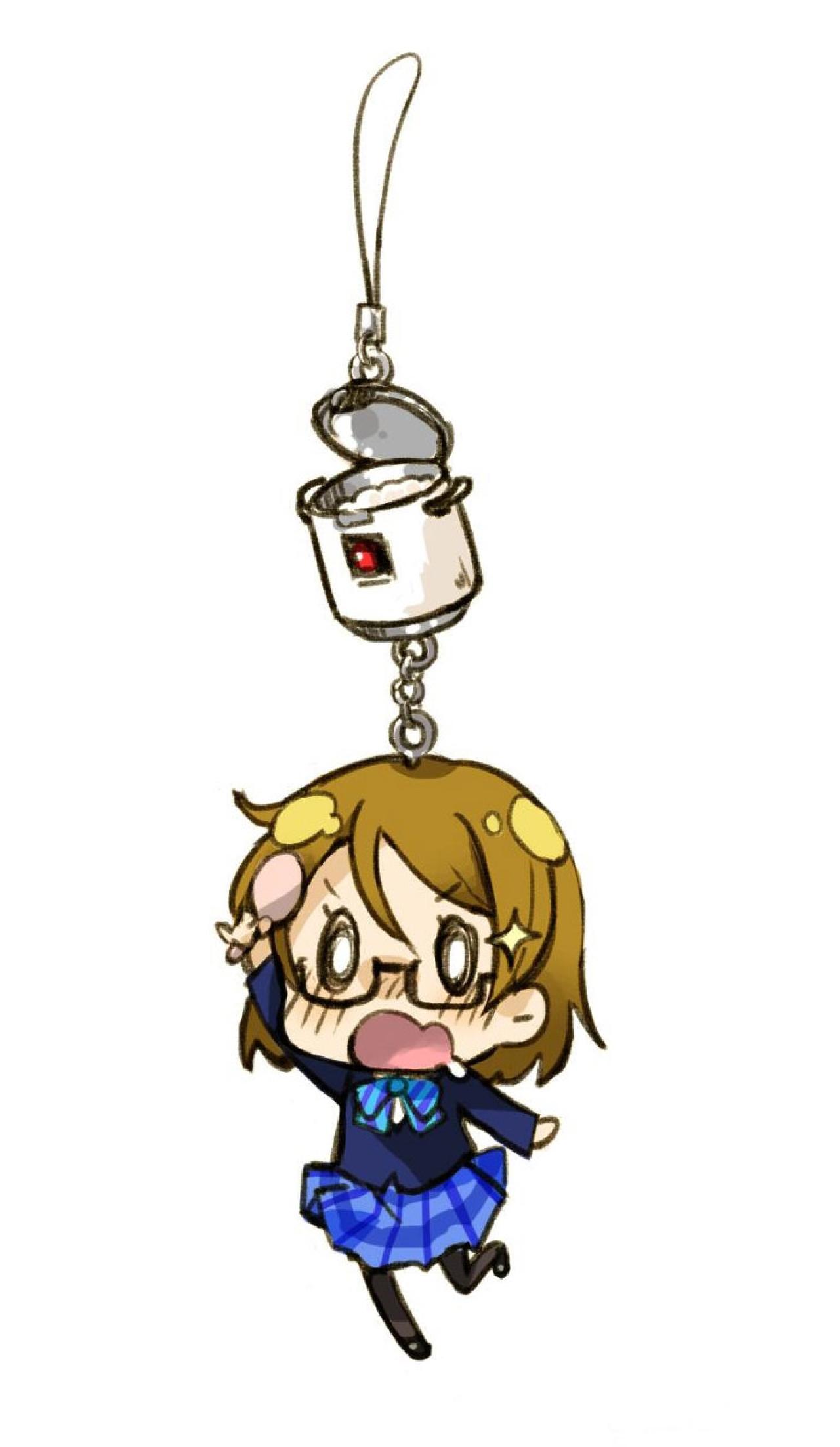 小泉花阳、盛着米饭电饭煲手机链设计图