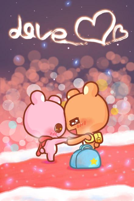 小米和小悠手牵手“不论走多远” 手机壁纸