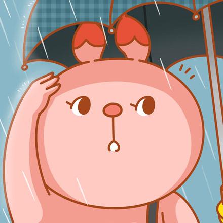 伞的另一端是米斯兔