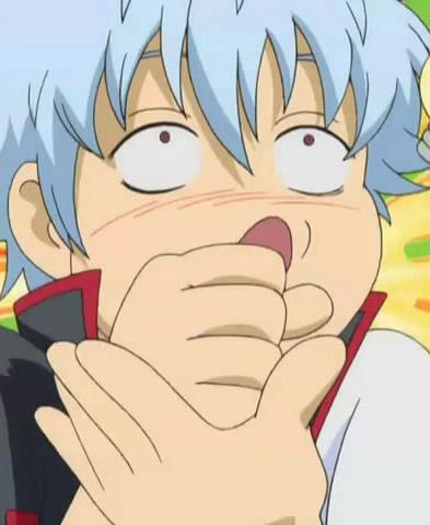 小萝莉和帅哥段子配图 坂田银时有新点子时的二货搞笑模样