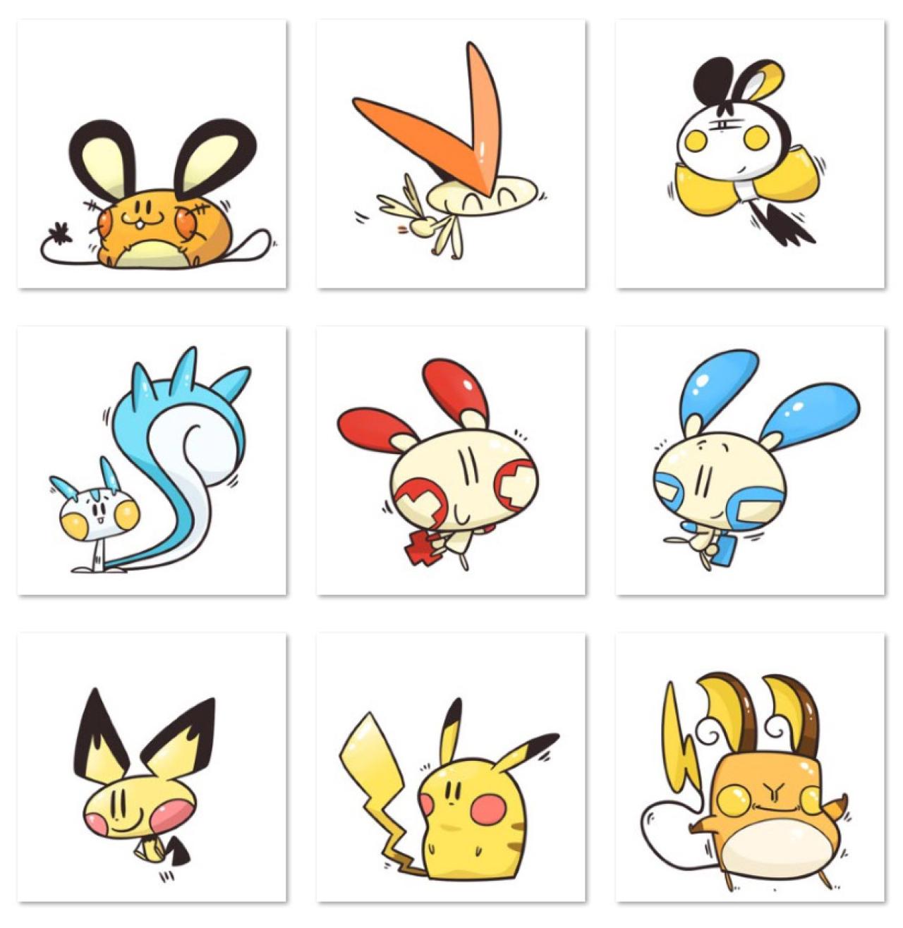 口袋妖怪里的激萌小老鼠头像 预览图