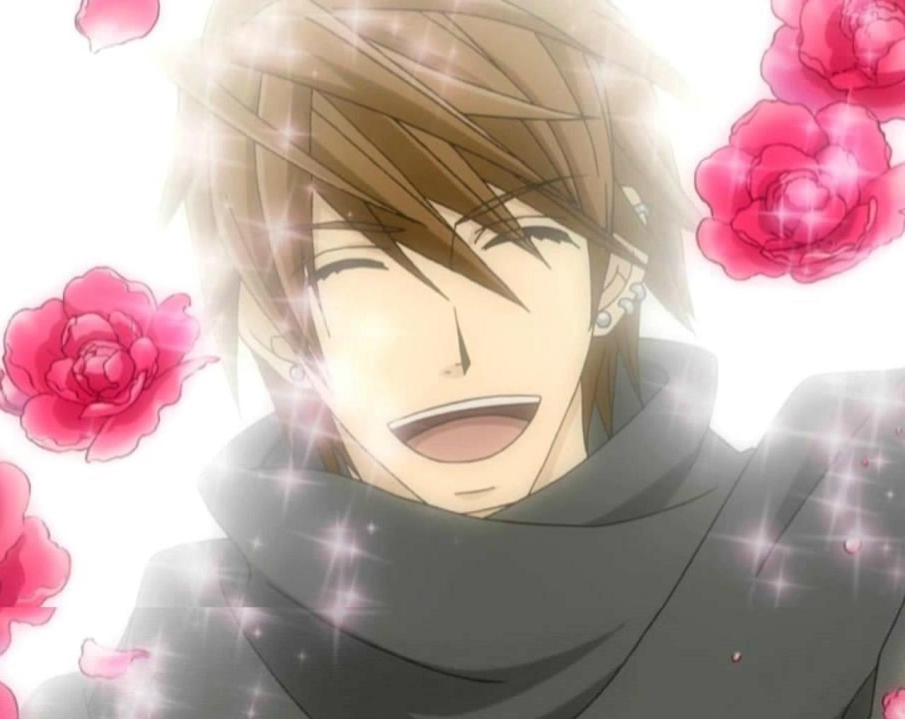 雪名皇张开嘴闭着眼睛像花一样笑了的头像