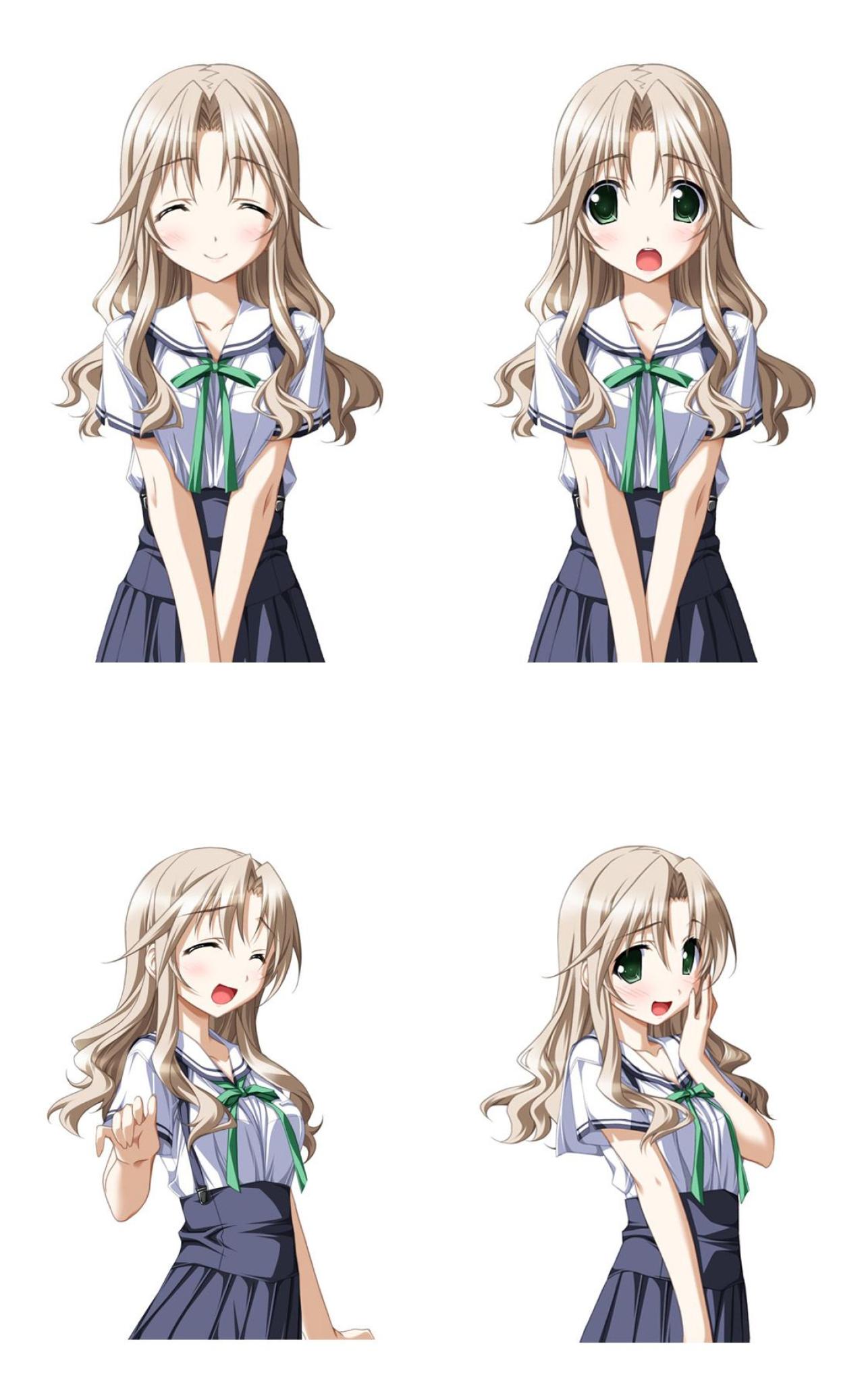 夕雾瑠璃子喜怒哀乐人物立绘 预览图