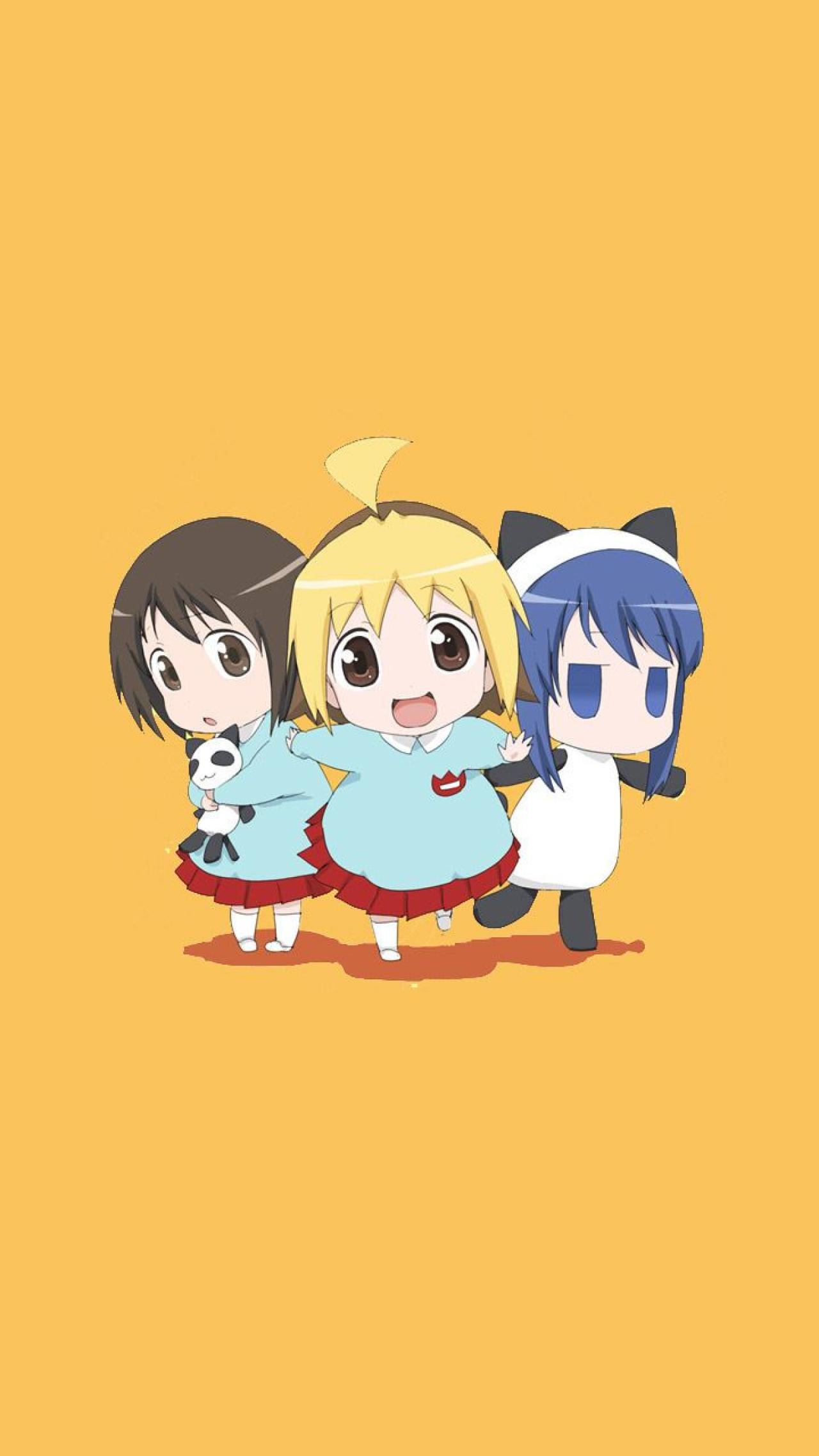 花丸幼稚园 杏、柊和小梅 三人组 分辨率 720x1270像素