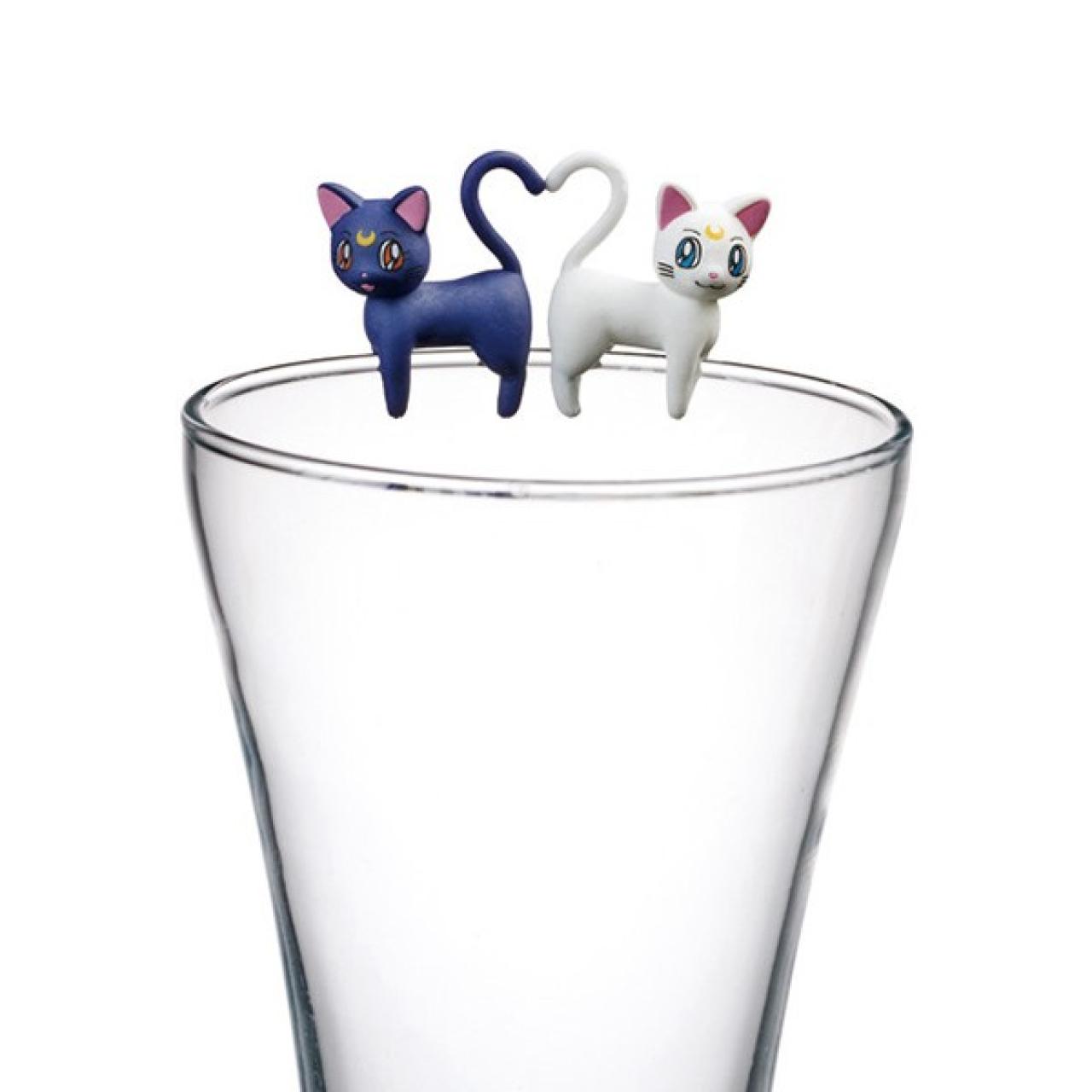 骑在杯子上的猫咪露娜（Luna）和她的恋人亚提米斯