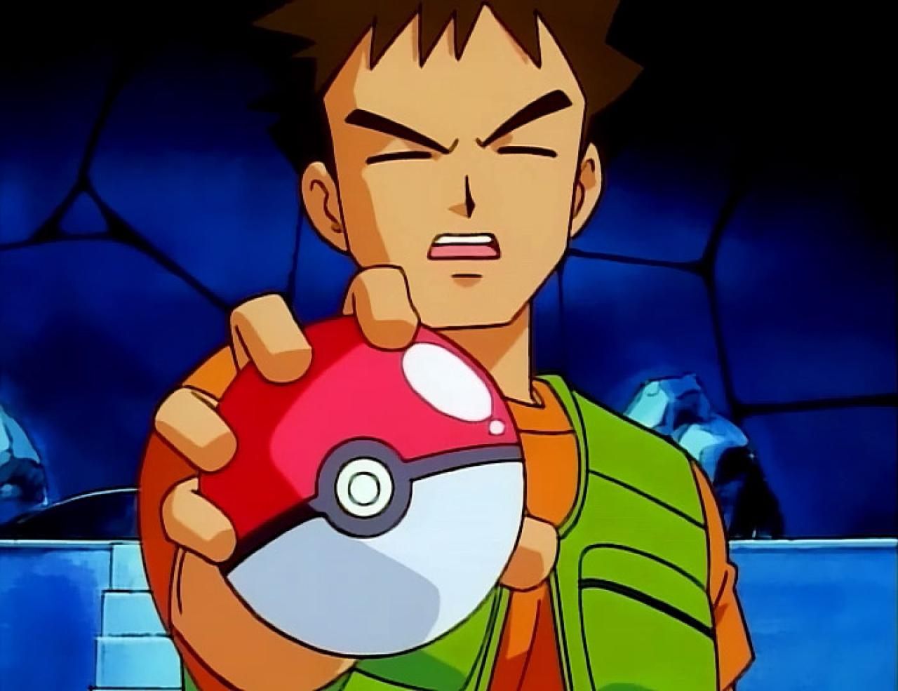 《神奇宝贝》中的小刚在尼比市道馆