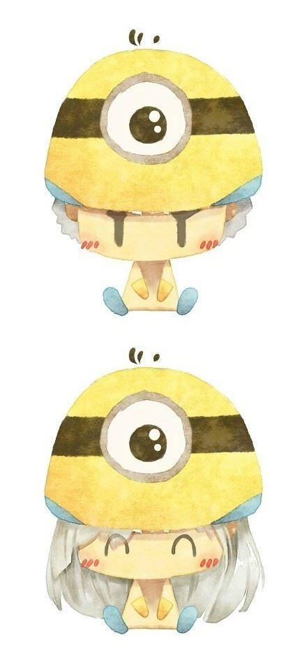 小黄人情侣头像