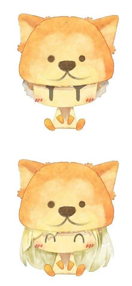 萌宠物秋田犬情侣头像