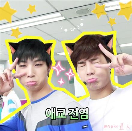 GOT7王嘉尔小猫耳朵嘟嘴闭眼卖萌头像