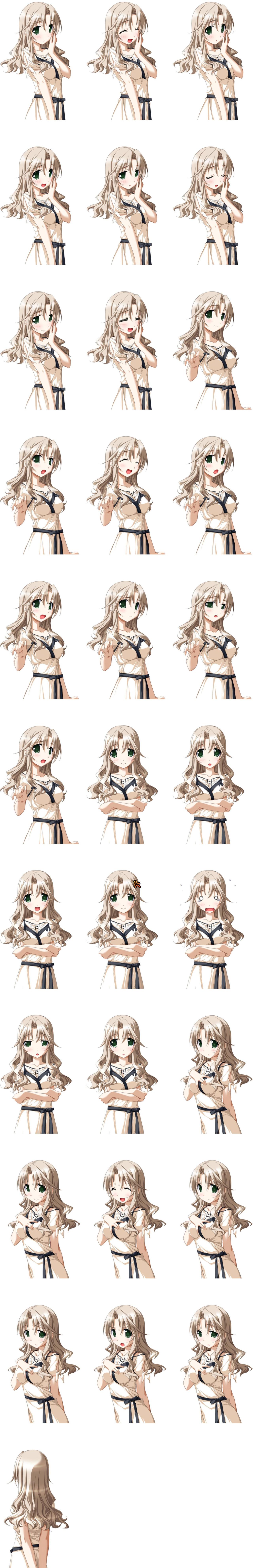 明日的七海和你相逢瑠璃子米色连衣裙人物立绘拼图 下部分