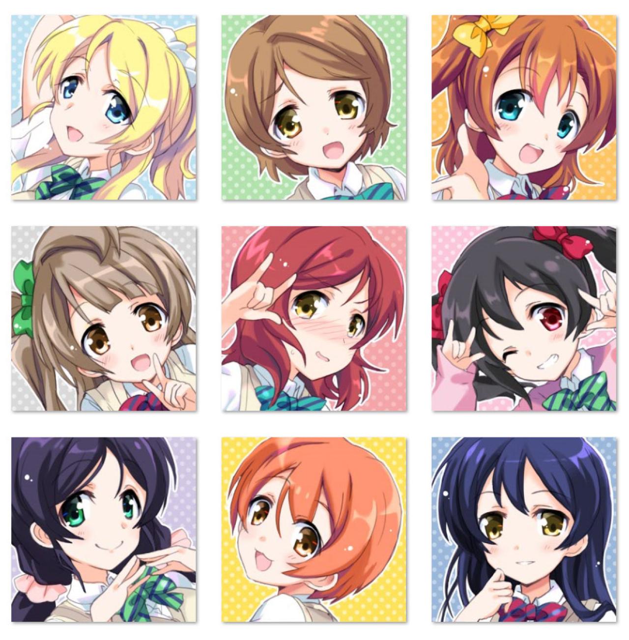 画师ひづき夜宵自制LoveLive!萌头像 预览图