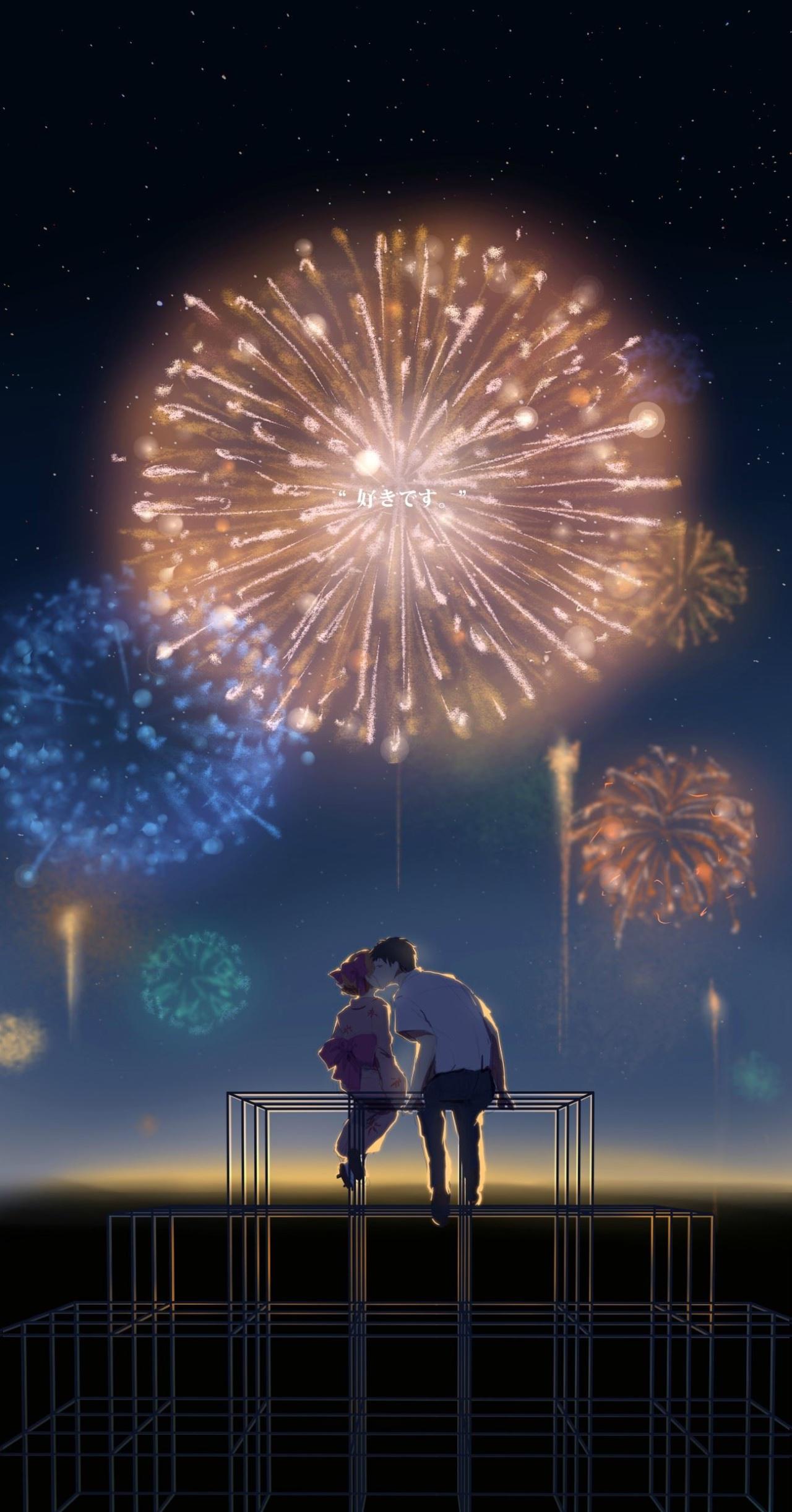 月刊少女野崎君烟火锁屏壁纸