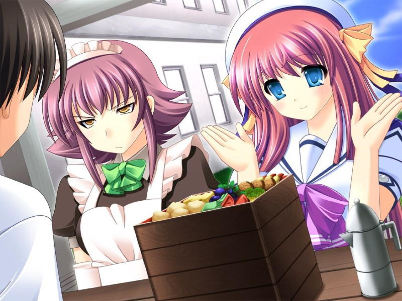 姫ノ宫深晴、かりん和持田千寻一起吃便当