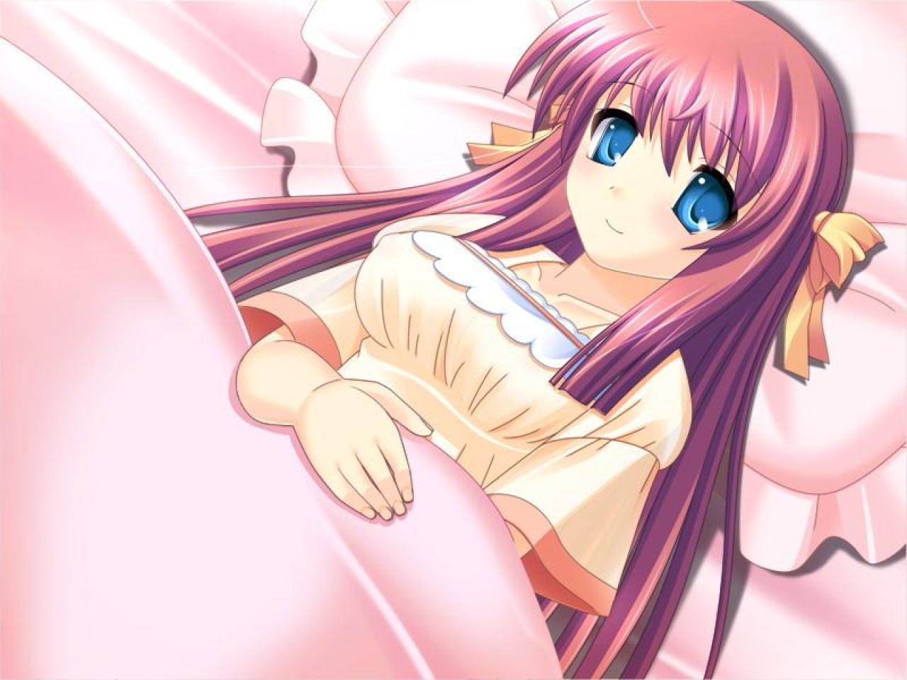 姫ノ宫深晴躺在床上