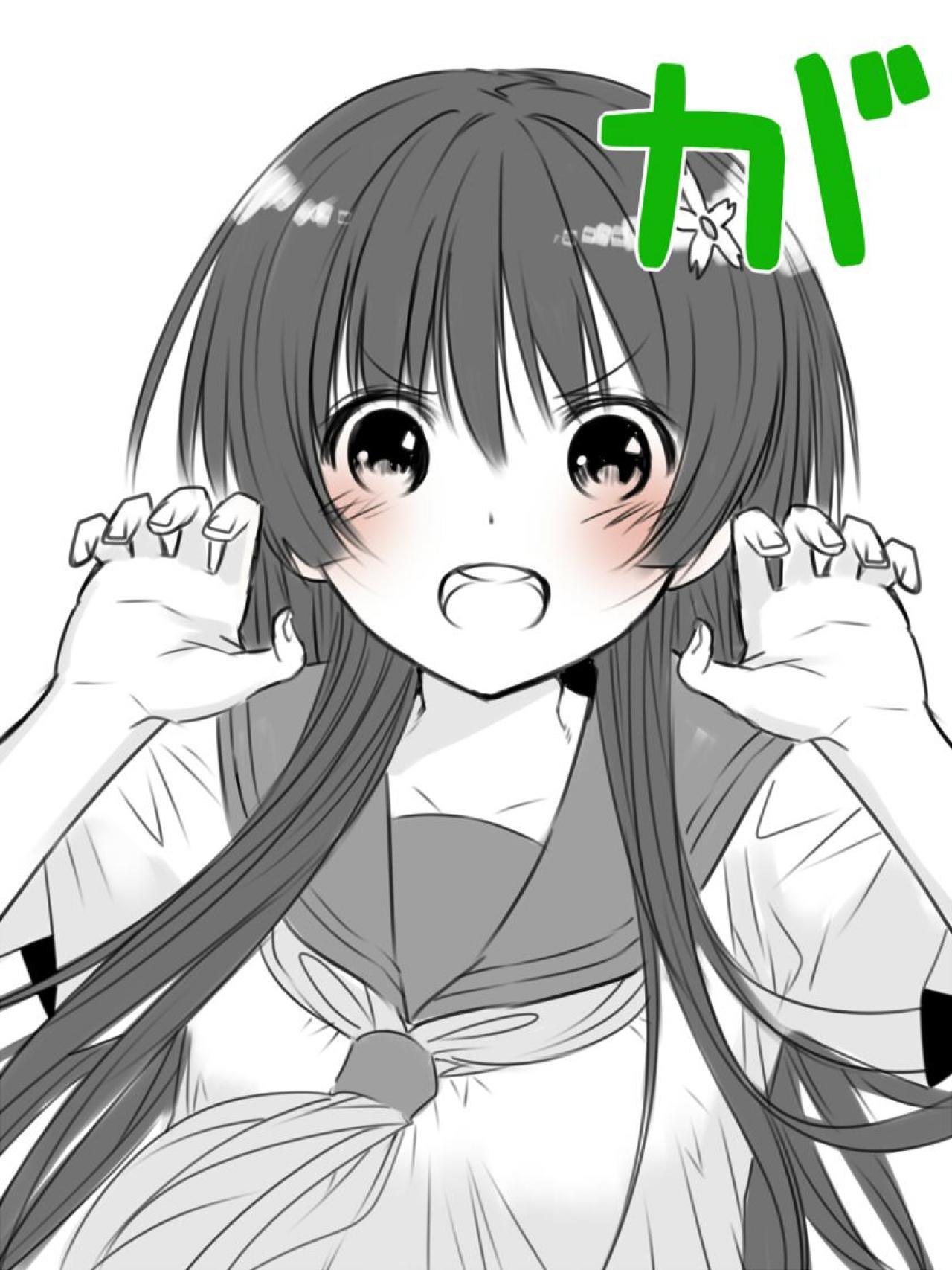 佐天泪子猫爪爪手势卖萌：が