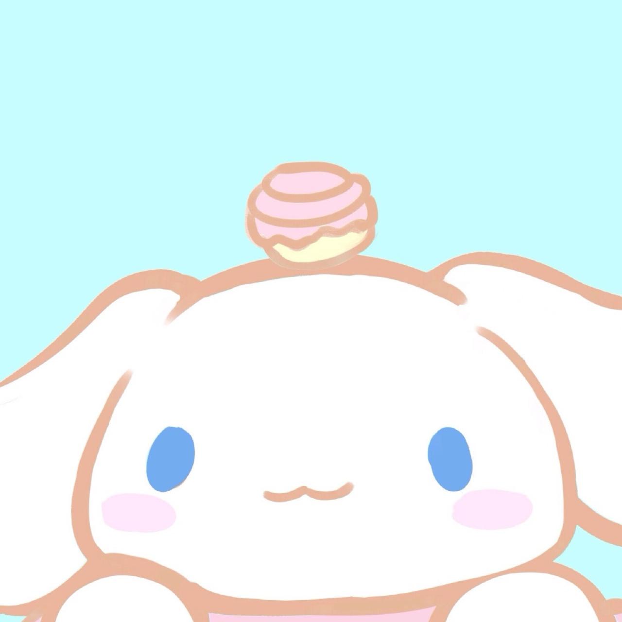 白色Cinnamoroll肉桂狗扒在窗口头像